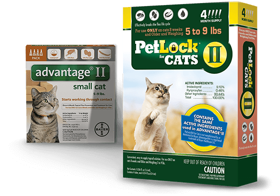 PetLock II Flea Treatment & Prevention For Small Cats 5-9lbs