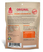 Plato Organic Chicken Strips Dog Treats 18oz, Back Pouch