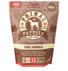 Primal Frozen Raw Pork for Dog 6lbs, Front Pouch