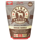 Primal Frozen Raw Venison Formula for Dog 6lb, Front Pouch