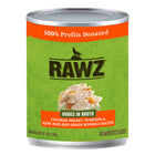 RAWZ Hunks Chicken Breast, Pumpkin, and New Zealand Green Mussels Recipe Canned Dog Food front of can.
