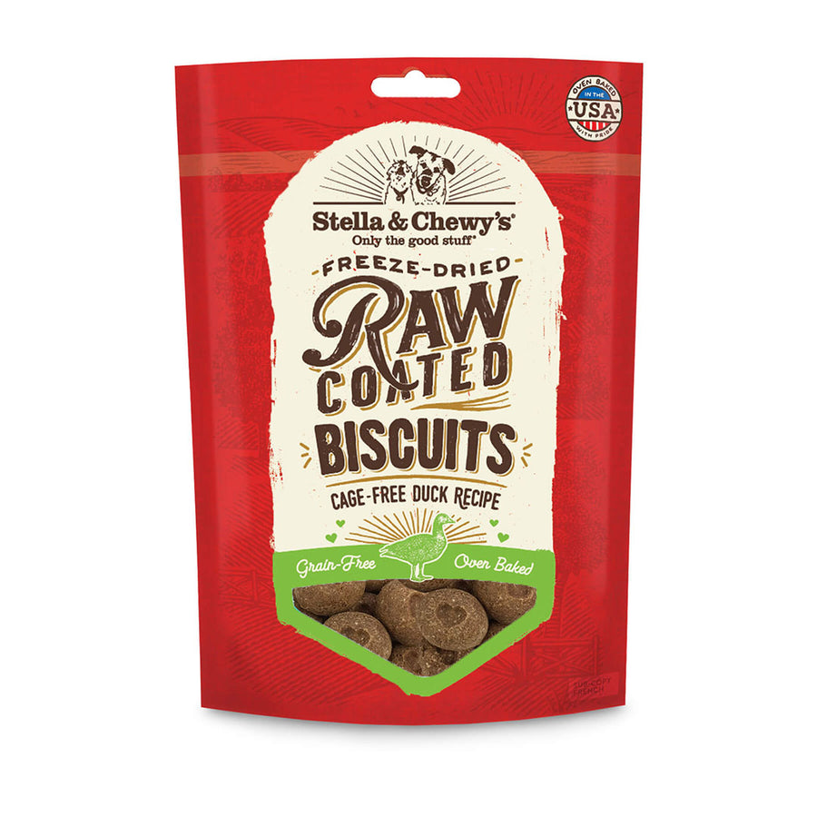 Stella & Chewy's Raw Coated Duck Biscuits for Dogs