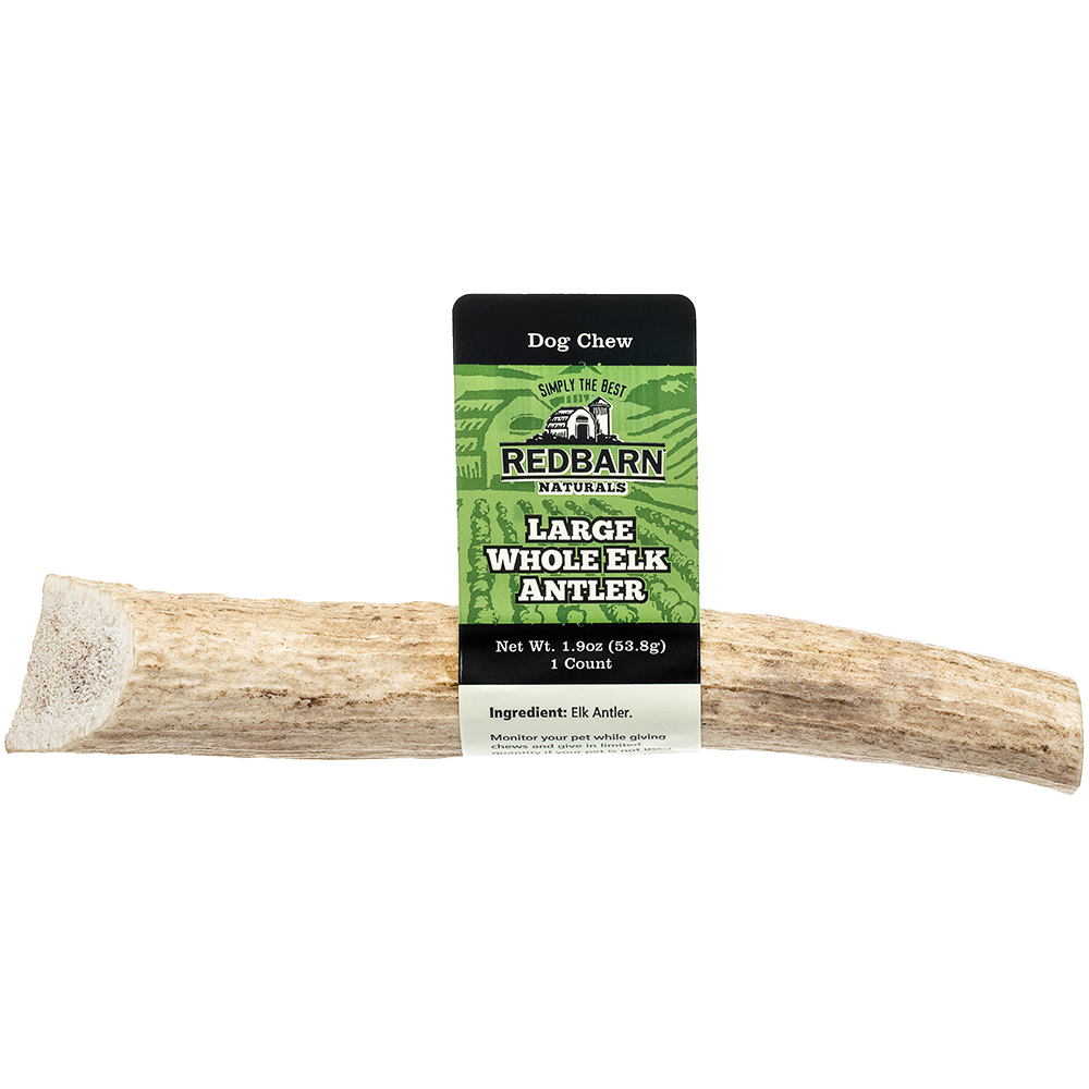 Redbarn Whole Elk Antler Large, 1.9oz Packaging