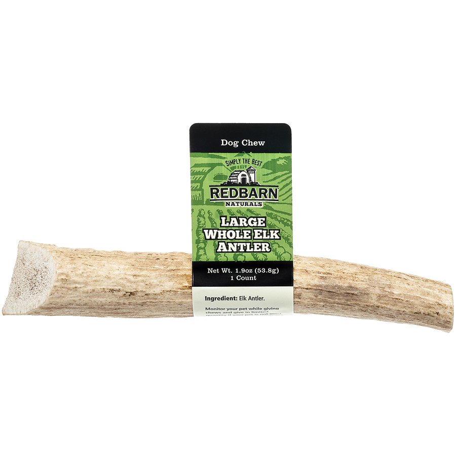 Redbarn Whole Elk Antler Large, 1.9oz Packaging