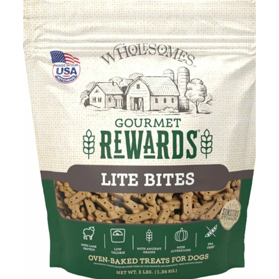 SPORTMiX Wholesomes Lite Biscuits with Lamb Meal Dog Treats 3lbs, Front Pouch