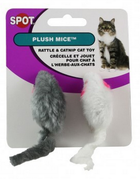 Ethical Pet SPOT Plush Mice Cat Toy 2 Pack, Front Packaging
