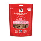 Stella & Chewy's Freeze Dried Raw Chicken Hearts Dog Treats 11.5oz, Front Pouch