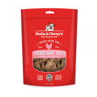 Stella & Chewy's Freeze Dried Raw Chicken Hearts Dog Treats 3oz, Front Pouch