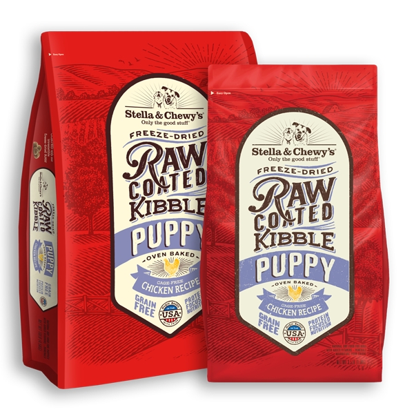 Stella & Chewy's Raw Coated Cage Free Chicken Recipe Puppy Food Bags