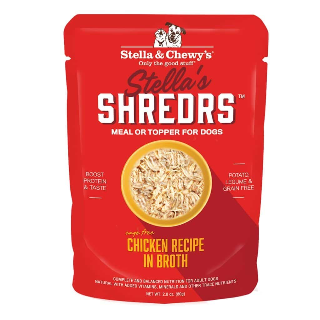 Stella & Chewy's Shredrs Chicken in Broth Topper for Dogs