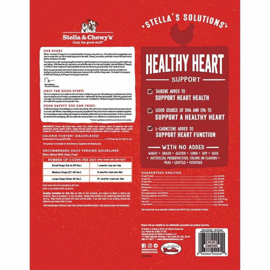 Stella's Solutions Healthy Heart Support Cage-Free Chicken Dinner Mixers for Dogs