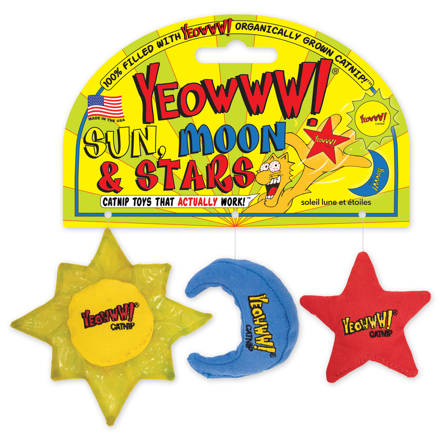 Yeowww! Sun, Moon & Stars Catnip Cat Toys