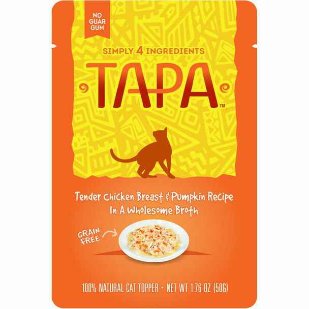 Tapa Chicken Breast & Pumpkin Recipe Cat Food Pouch 1.76oz Front
