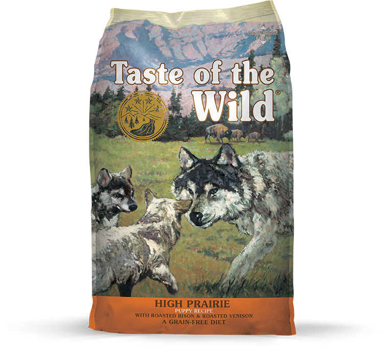 Taste Of The Wild High Prairie Roasted Bison and Venison Puppy Dry Food, Front Bag