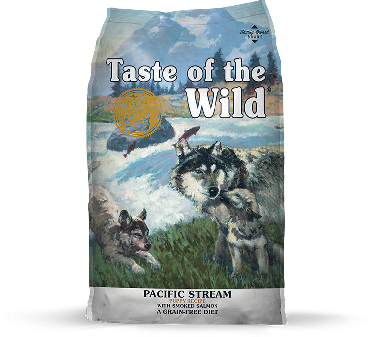 Taste Of The Wild Pacific Stream Smoked Salmon Puppy Dry Food, Front Bag