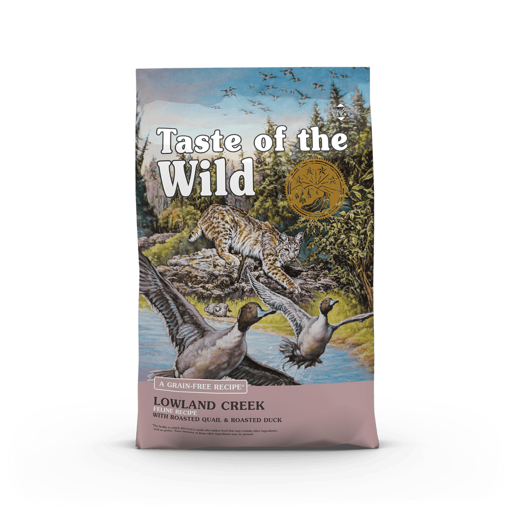 Taste of the Wild Lowland Creek Cat Food, Front of Bag