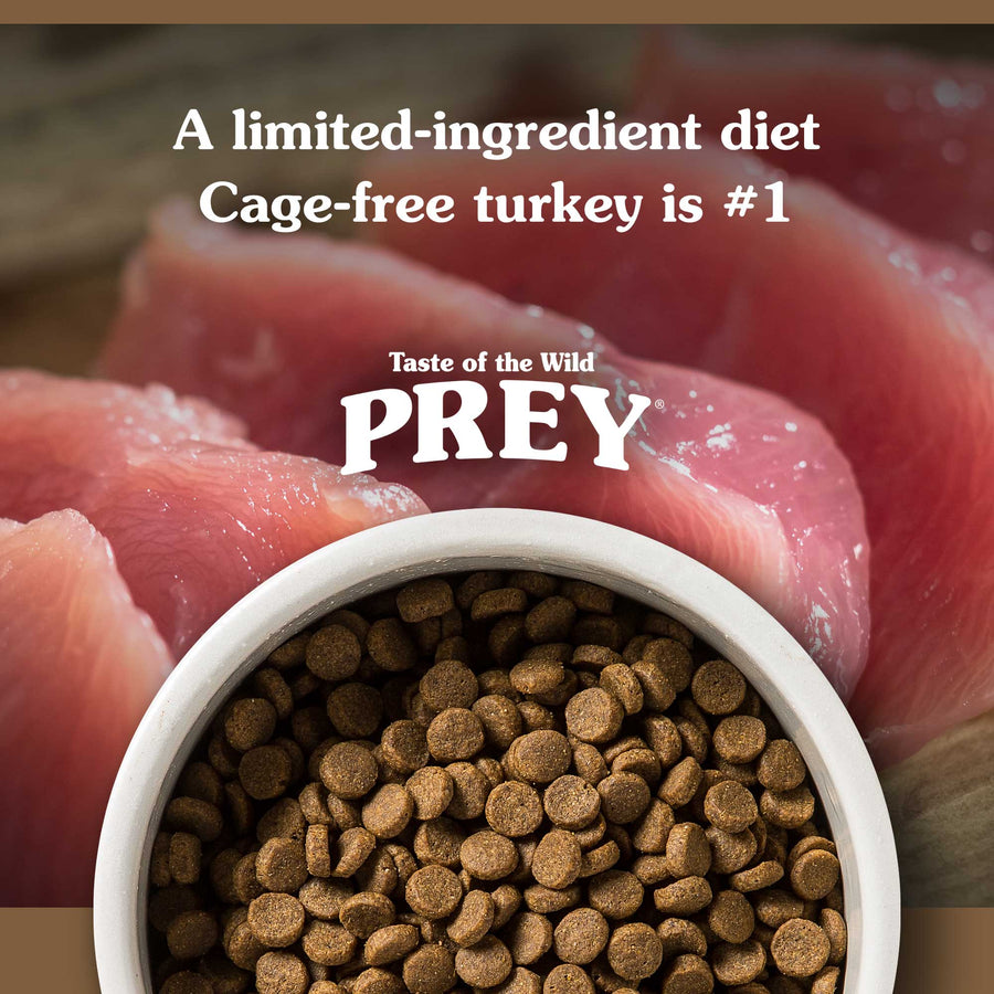 Taste of the Wild Prey Turkey Dry Dog Food, Limited-Ingredient, cage-free turkey is #1