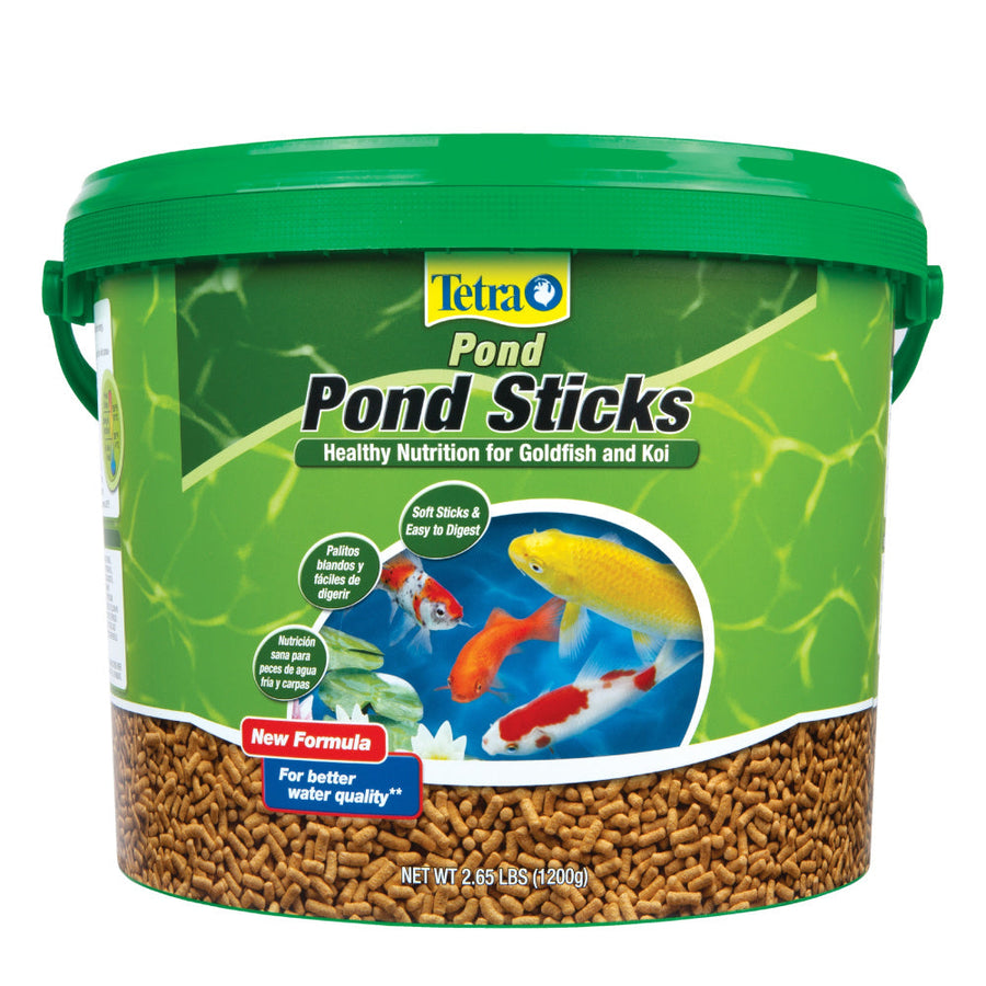 Tetra Pond Sticks Goldfish & Koi Fish Food  2.65bs, Front Container