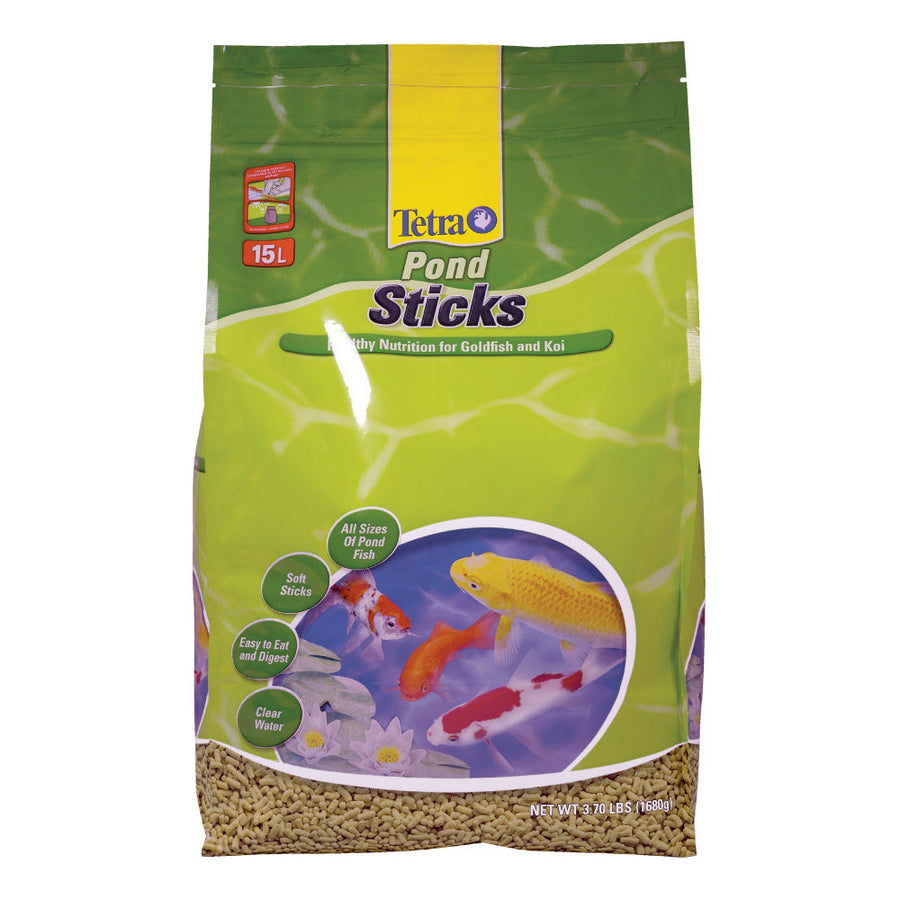 Tetra Pond Sticks Goldfish & Koi Fish Food 3.70lbs, Front Bag