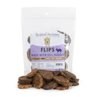 Tuesday's Natural Dog Company Rabbit Flips Dog Treat 8.5oz, Front