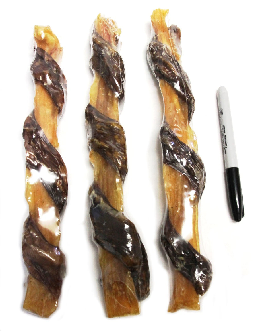 Tuesday's Natural Dog Company Strap Combo Dog Treat 3Pcs size comparison vs Sharpie