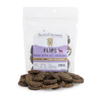 Tuesday's Natural Dog Company Venision Flips Dog Treat 8.5oz, Front Packaging