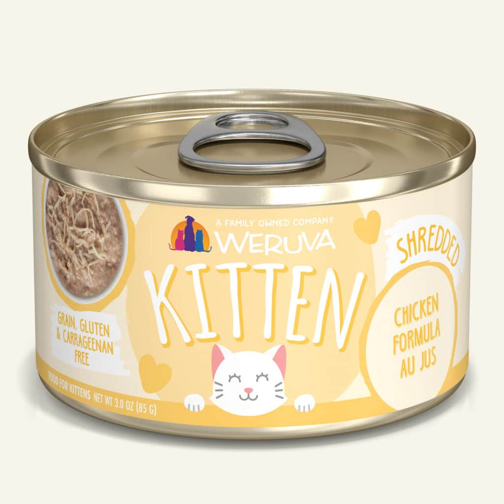 Weruva Kitten Chicken Canned Food 3oz, Front Can