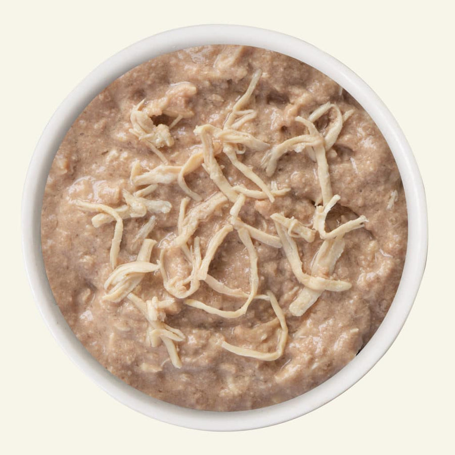 Weruva Kitten Chicken & Pumpkin Canned Food 3oz, top view, showing detailed texture