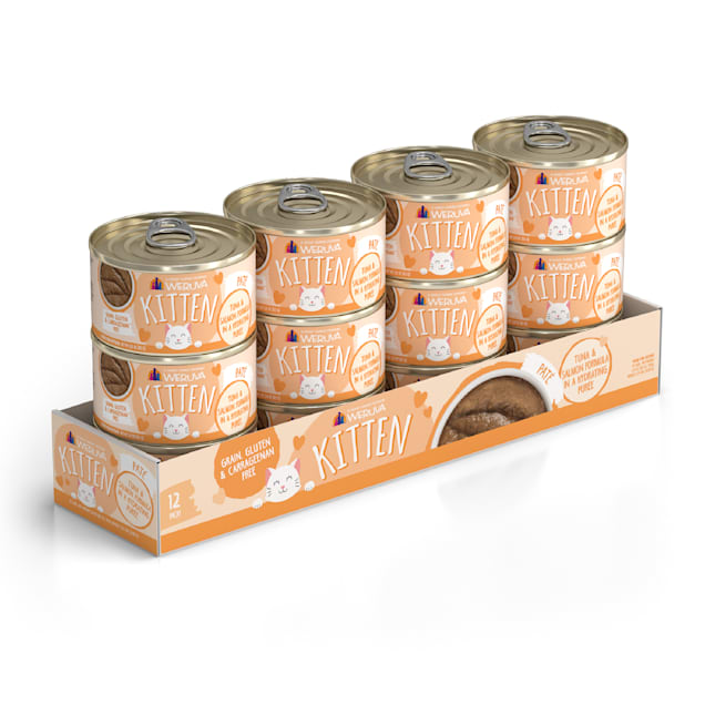 Weruva Kitten Tuna & Salmon Canned Food 3oz, 12-can Pack