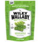 Wiley Wallaby Green Apple Australian Style Licorice 10oz, Front Pouch