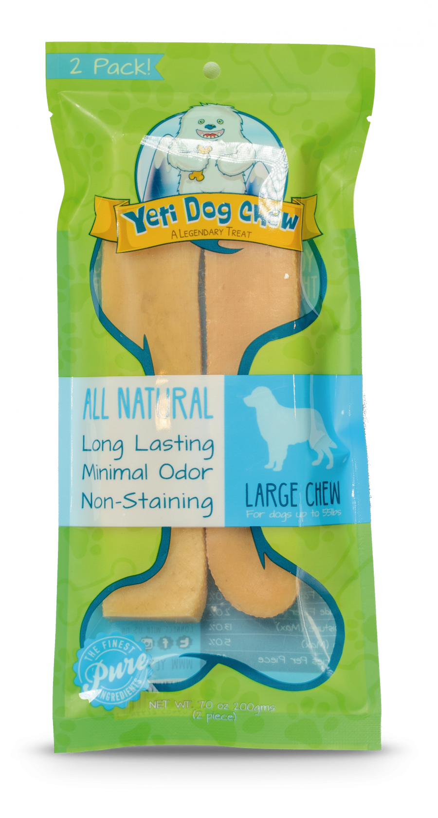 Yeti Dog Chew Large, Front Pack