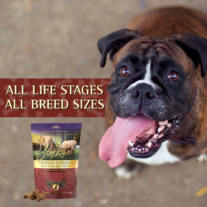 Zignature Grain Free Venison Formula Soft Moist Dog Treats All life stages and all breed sizes