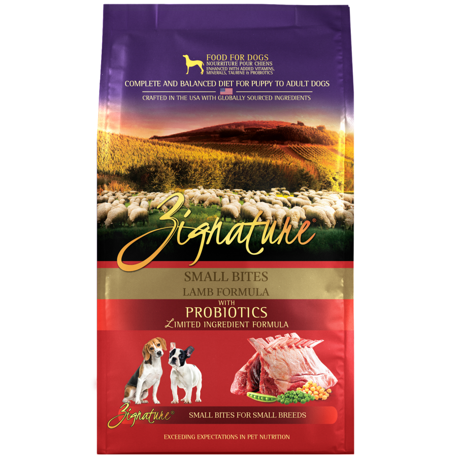 Zignature Small Bites Grain Free Lamb Formula Dry Dog Food