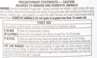 Zodiac Flea & Tick Oatmeal Shampoo For Dogs, Caution Statement and First Aid Guide