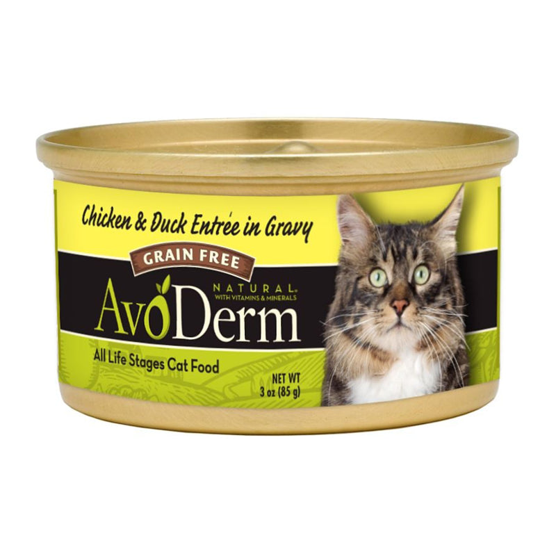 AvoDerm Natural Chicken and Duck Entree in Gravy Canned Cat Food