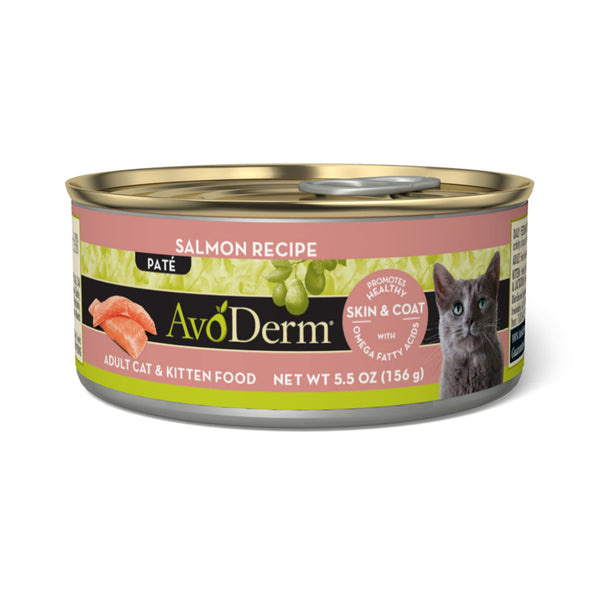 AvoDerm Natural Adult Salmon Formula Canned Cat Food Incredible Pets