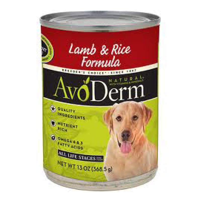 AvoDerm Natural Adult Lamb Meal and Rice Formula Canned Dog Food