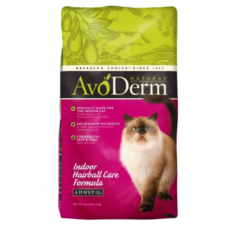 Avoderm Natural Corn Free Indoor Hairball Formula Dry Cat Food