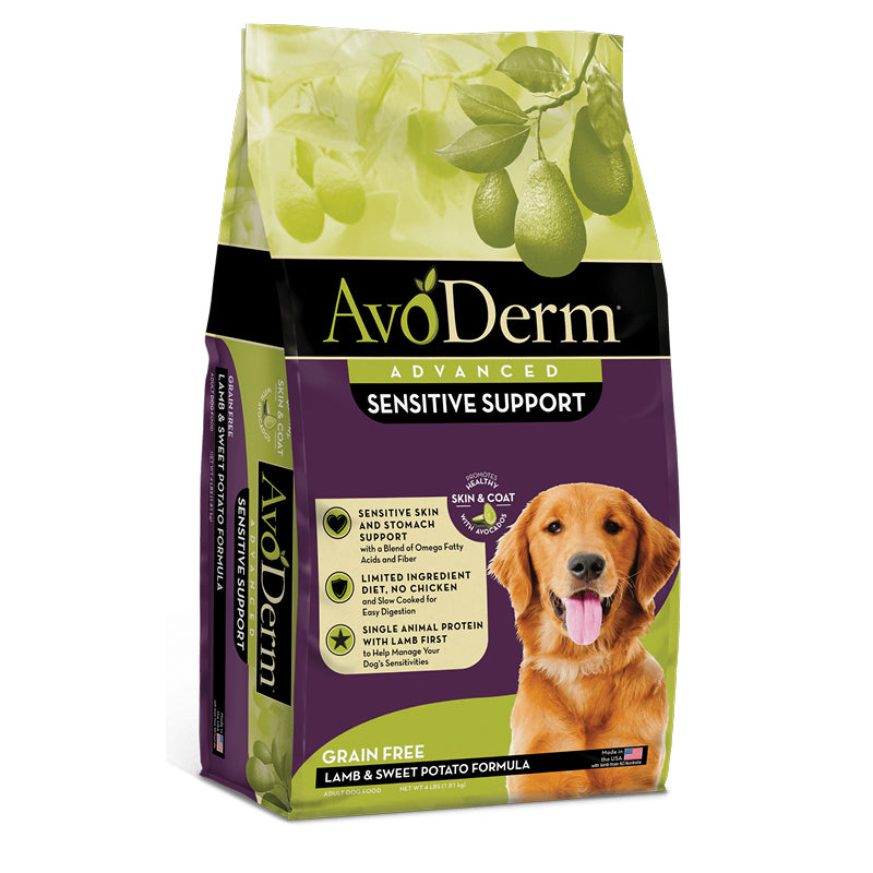 Avoderm Advanced Sensitive Support Grain Free Lamb and Sweet Potato Recipe Adult Dry Dog Food