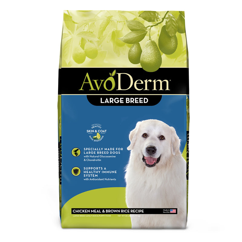 AvoDerm Natural Large Breed Adult Chicken Meal and Brown Rice Dry Dog Food