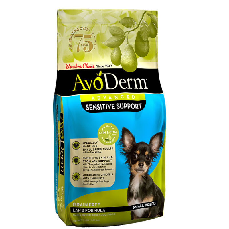 Avoderm Advanced Sensitive Support Small Breed LID Grain Free Lamb Recipe Adult Dry Dog Food