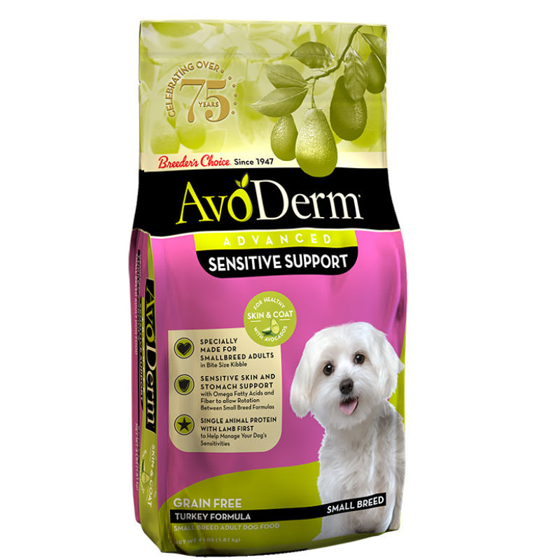 Avoderm Advanced Sensitive Support Small Breed LID Grain Free Turkey Recipe Adult Dry Dog Food