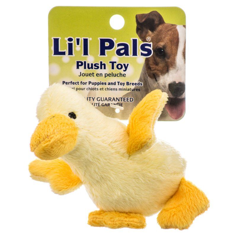 Li'l Pals Plush Duck Dog Toy