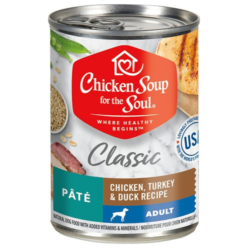 Chicken Soup For The Soul Adult Recipe with Chicken, Turkey & Duck Pate Canned Dog Food