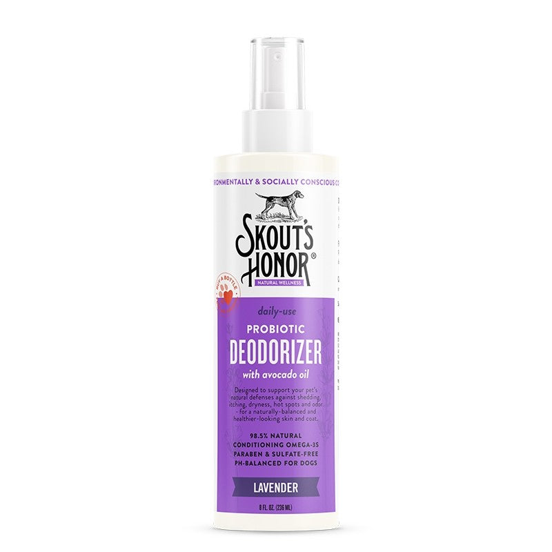 Skout's Honor Probiotic Deodorizer Spray Lavender for Dogs & Cats