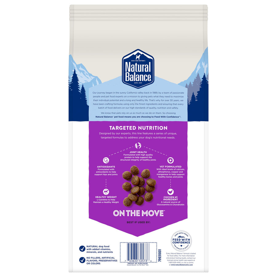 Natural Balance® Targeted Nutrition On the Move Chicken & Barley Recipe Dry Dog Food