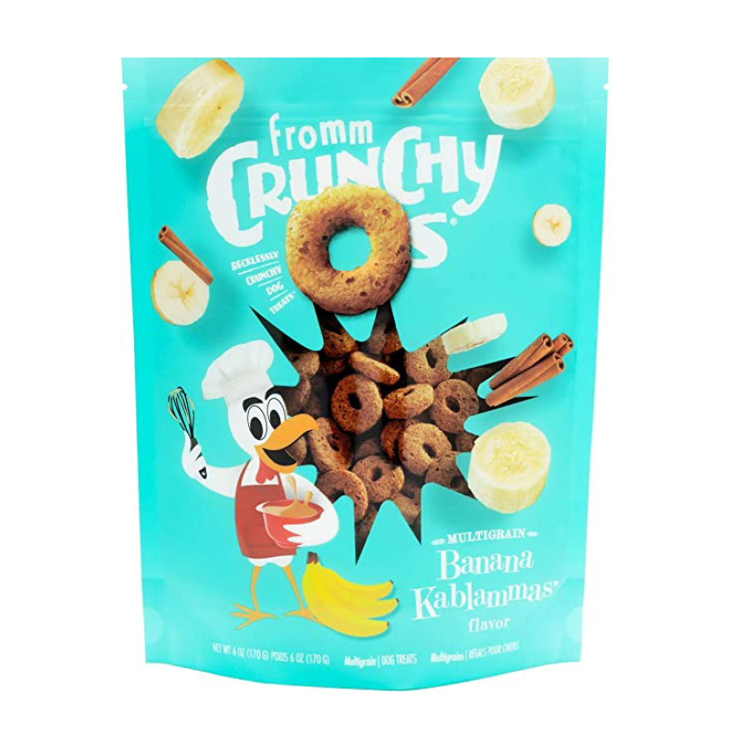 Fromm Crunchy O's Banana Kablammas Flavor Dog Treats