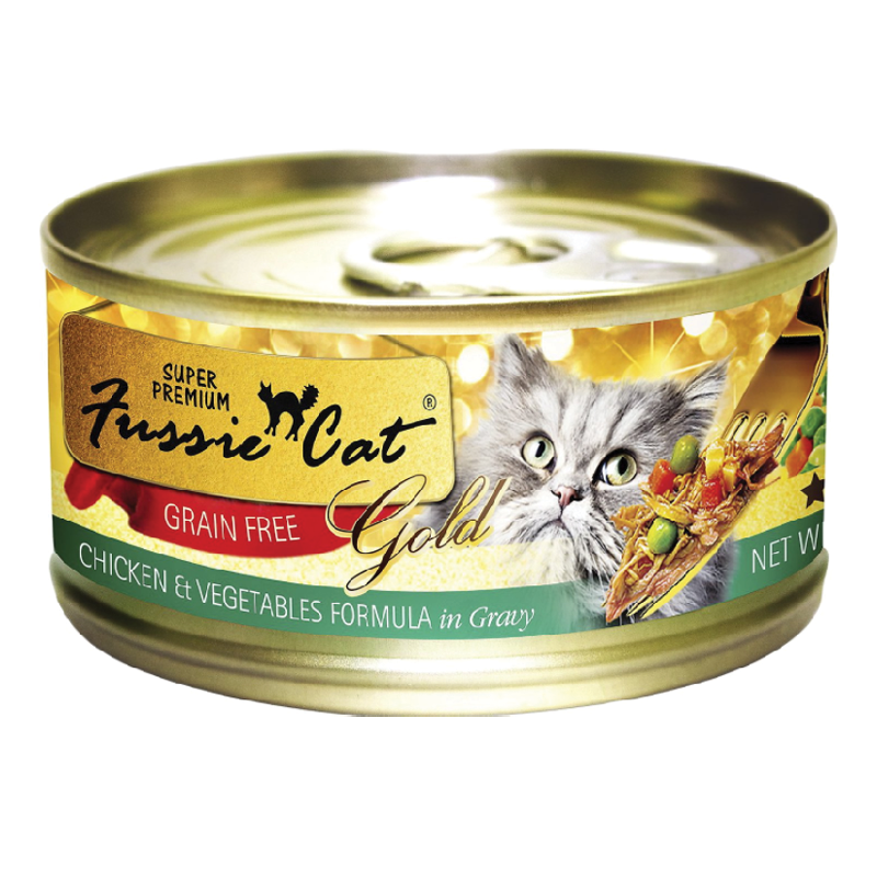 Fussie Cat Super Premium Chicken and Vegetables in Gravy Canned Food