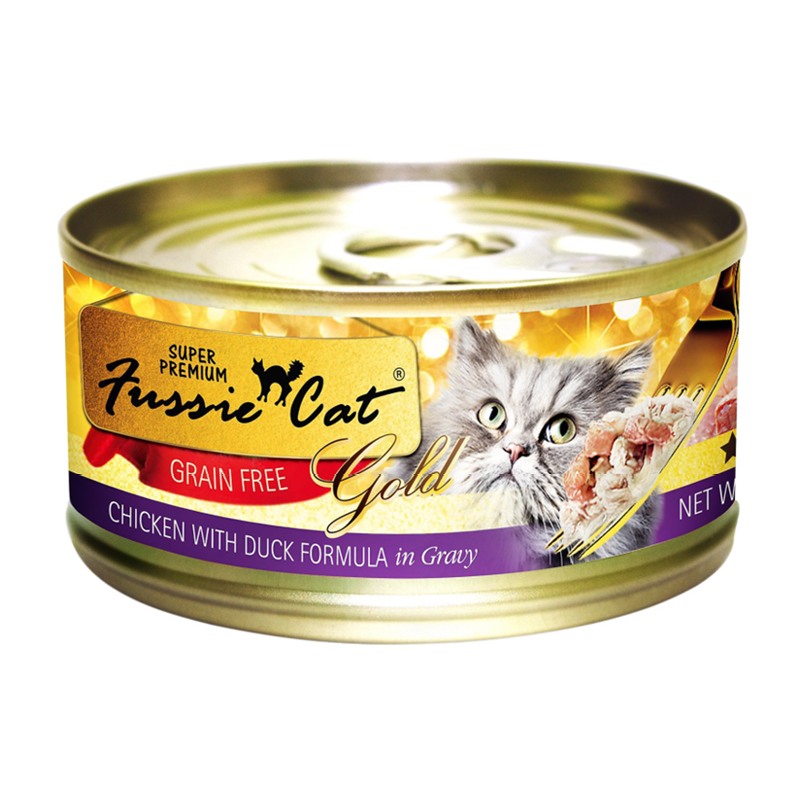 Fussie Cat Super Premium Grain Free Chicken with Duck in Gravy Canned Cat Food