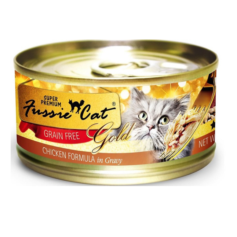 Fussie Cat Super Premium Grain Free Chicken Formula in Gravy Canned Food